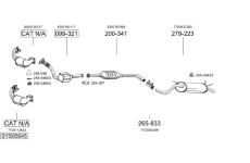 Výfukový systém BOSAL SYS05645