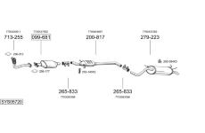 Výfukový systém BOSAL SYS05720
