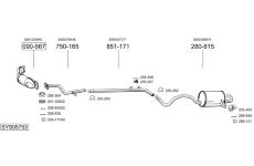 Výfukový systém BOSAL SYS05753