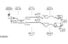 Výfukový systém BOSAL SYS05756