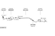 Výfukový systém BOSAL SYS05772