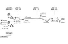 Výfukový systém BOSAL SYS05791