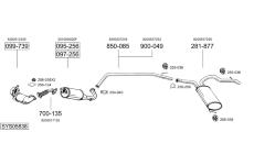 Výfukový systém BOSAL SYS05838