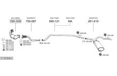Výfukový systém BOSAL SYS05843