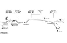 Výfukový systém BOSAL SYS05855