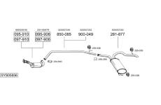 Výfukový systém BOSAL SYS05856