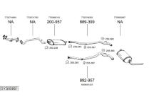 Výfukový systém BOSAL SYS05861