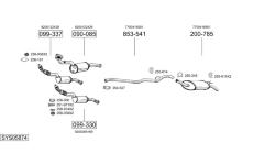 Výfukový systém BOSAL SYS05874