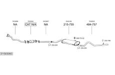 Výfukový systém BOSAL SYS05993