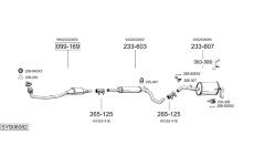 Výfukový systém BOSAL SYS06082