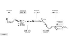 Výfukový systém BOSAL SYS06121