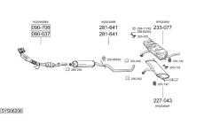 Výfukový systém BOSAL SYS06208