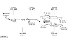 Výfukový systém BOSAL SYS06251