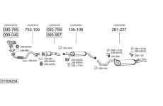 Výfukový systém BOSAL SYS06254