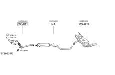 Výfukový systém BOSAL SYS06257