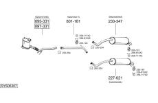 Výfukový systém BOSAL SYS06307