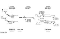 Výfukový systém BOSAL SYS06329