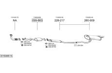 Výfukový systém BOSAL SYS06515