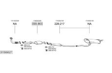 Výfukový systém BOSAL SYS06527