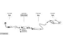 Výfukový systém BOSAL SYS06550
