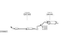 Výfukový systém BOSAL SYS06627