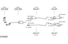 Výfukový systém BOSAL SYS06688