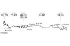 Výfukový systém BOSAL SYS06833