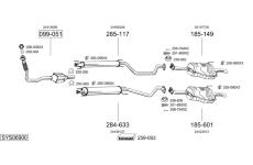 Výfukový systém BOSAL SYS06900