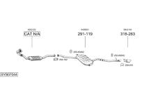Výfukový systém BOSAL SYS07044