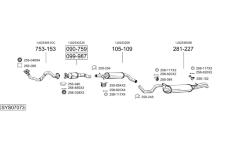 Výfukový systém BOSAL SYS07073