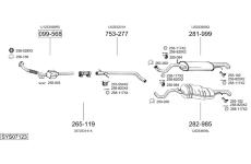 Výfukový systém BOSAL SYS07123