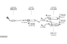 Výfukový systém BOSAL SYS07451
