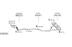 Výfukový systém BOSAL SYS07491