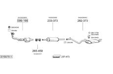Výfukový systém BOSAL SYS07511