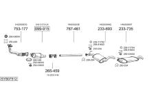 Výfukový systém BOSAL SYS07512