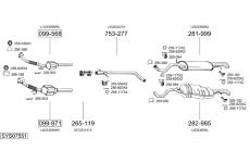 Výfukový systém BOSAL SYS07551