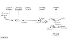 Výfukový systém BOSAL SYS07619