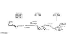 Výfukový systém BOSAL SYS07631