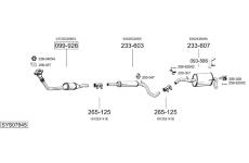 Výfukový systém BOSAL SYS07645