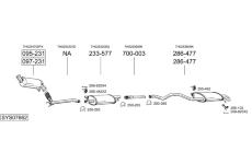 Výfukový systém BOSAL SYS07662