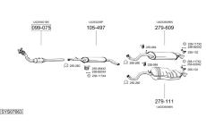 Výfukový systém BOSAL SYS07663