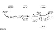 Výfukový systém BOSAL SYS07668