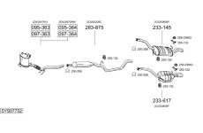 Výfukový systém BOSAL SYS07752