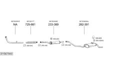 Výfukový systém BOSAL SYS07840