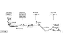 Výfukový systém BOSAL SYS07863