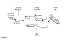 Výfukový systém BOSAL SYS07973