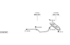 Výfukový systém BOSAL SYS07987