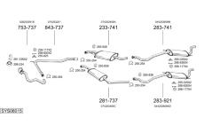 Výfukový systém BOSAL SYS08015
