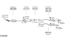 Výfukový systém BOSAL SYS08088