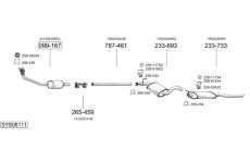 Výfukový systém BOSAL SYS08111